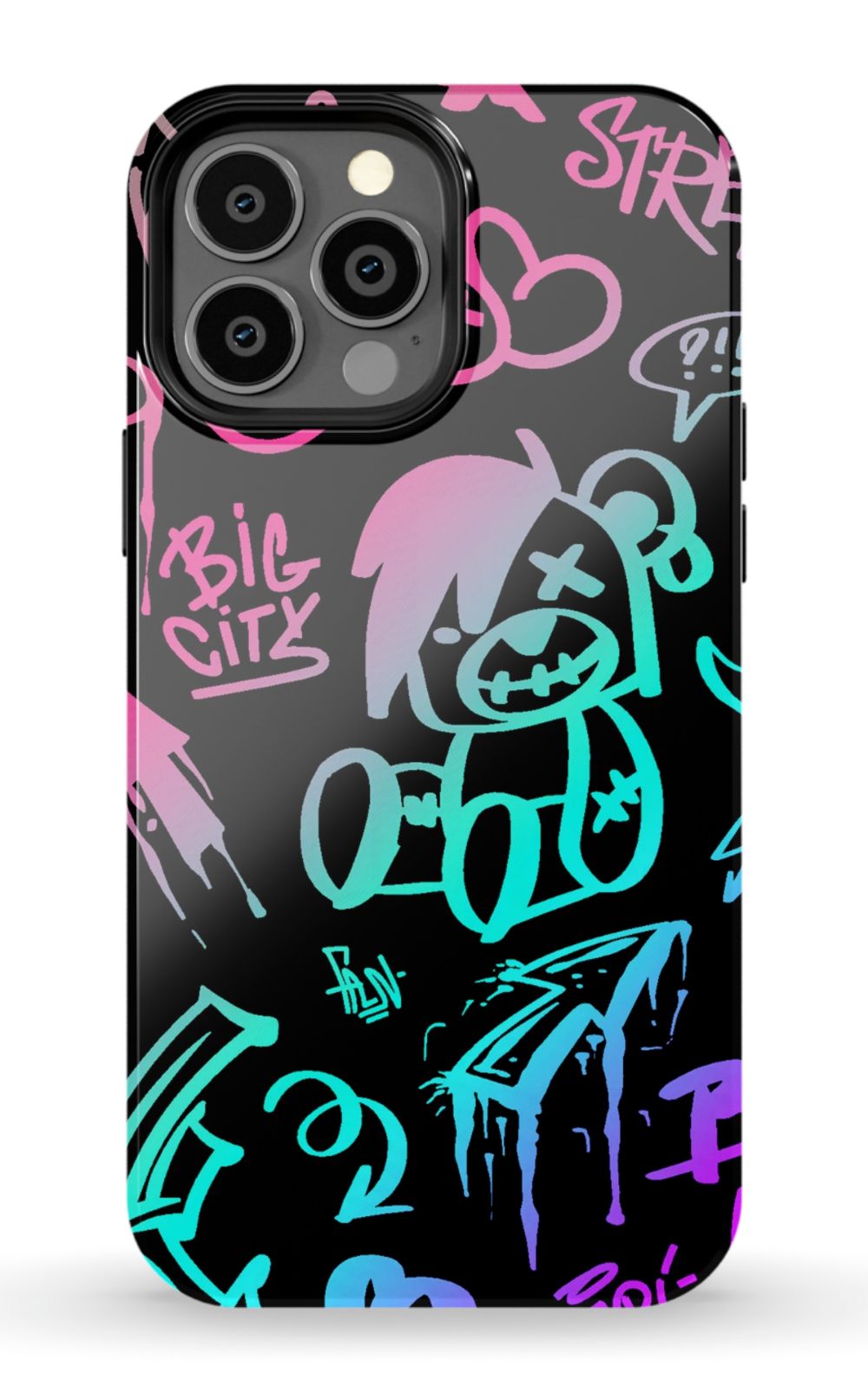 Neon Stickers Graffiti Phone Case - B7Cases