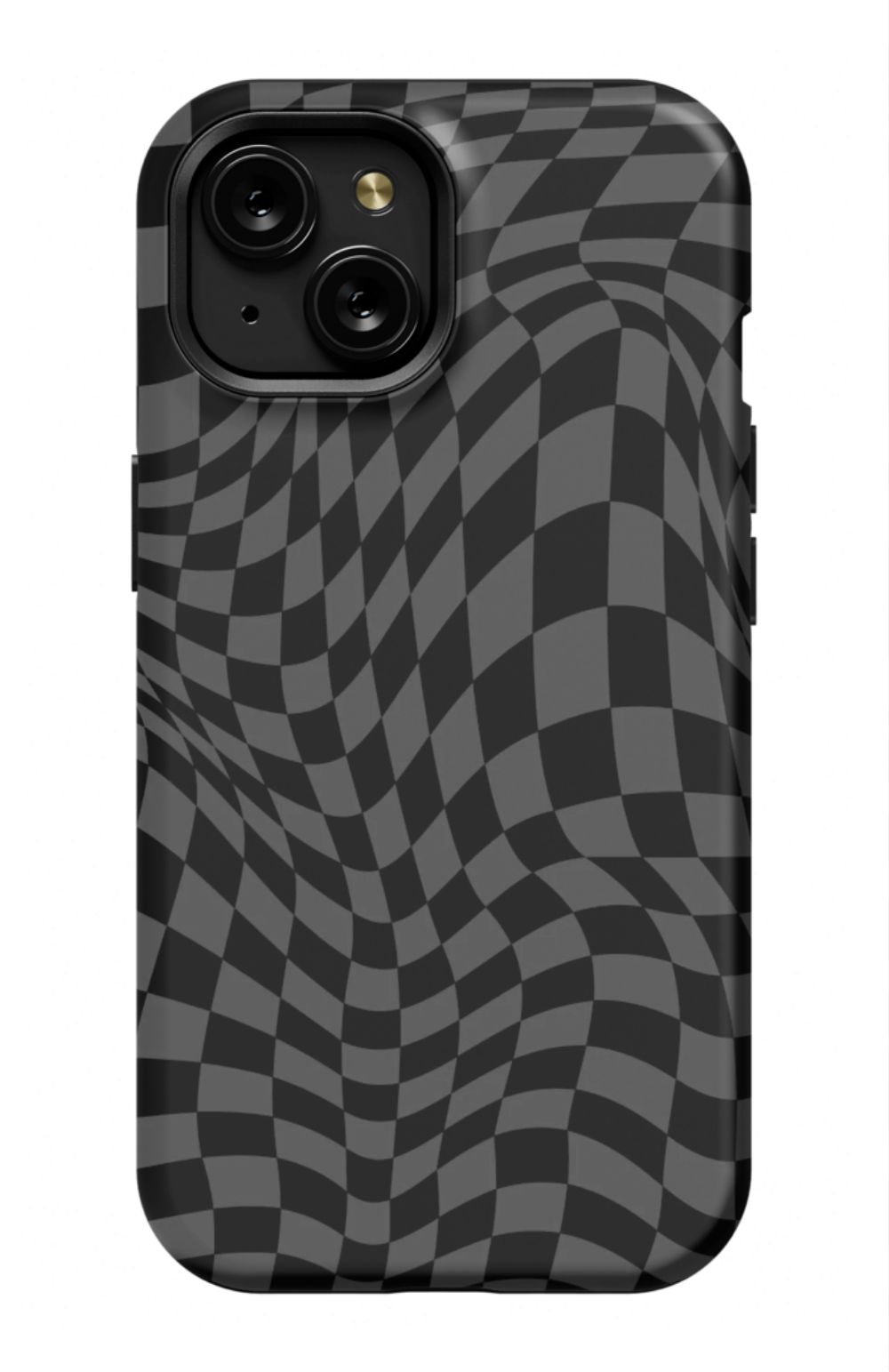 Gray Distorted Checkered Phone Case - B7Cases