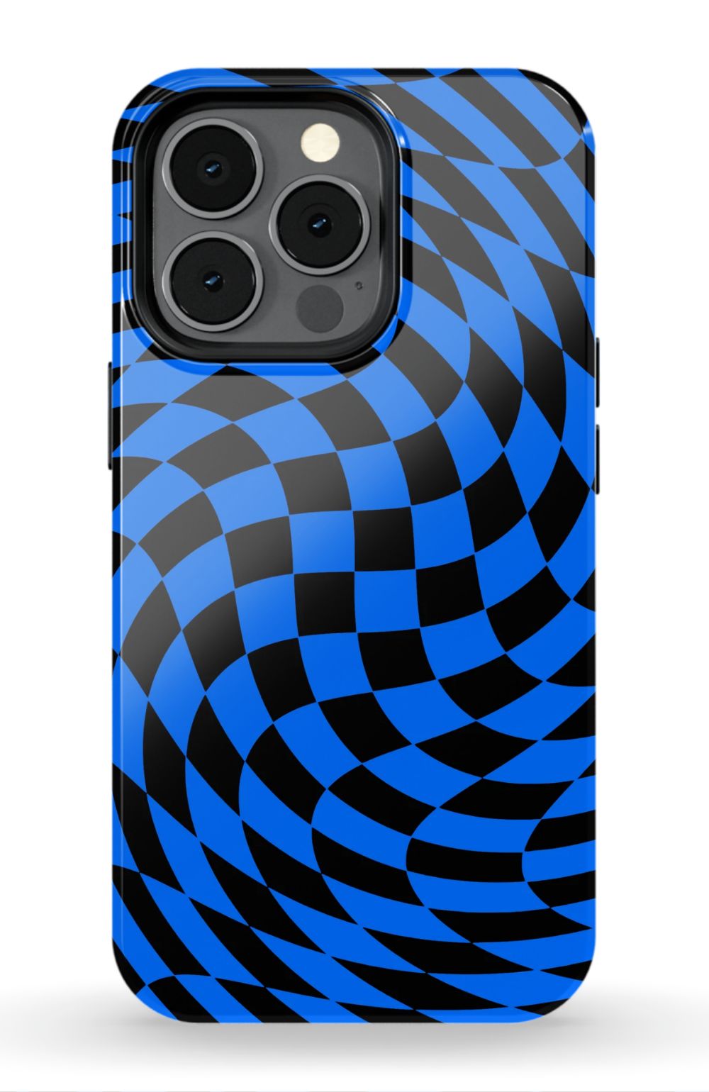 Twisted Blue Checkered Phone Case - B7Cases