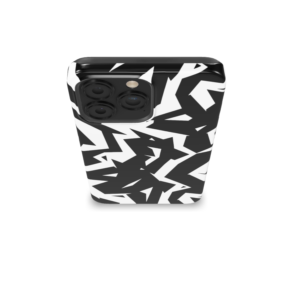 Black White Fragments Phone Case - B7Cases