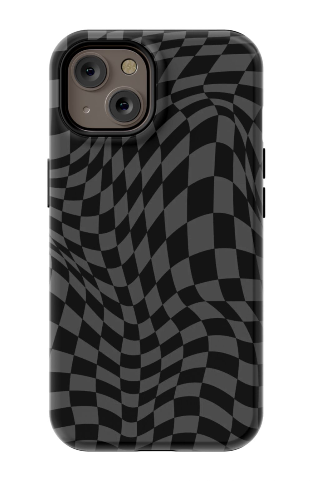 Gray Distorted Checkered Phone Case - B7Cases