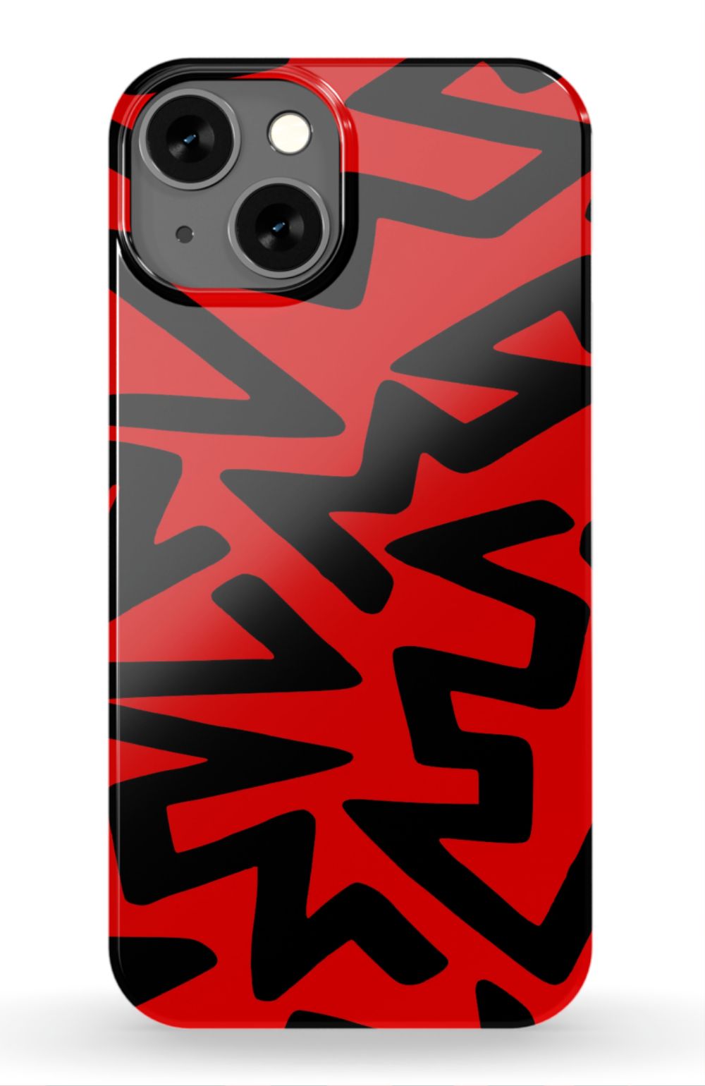 Red Abstract Shapes Phone Case - B7Cases