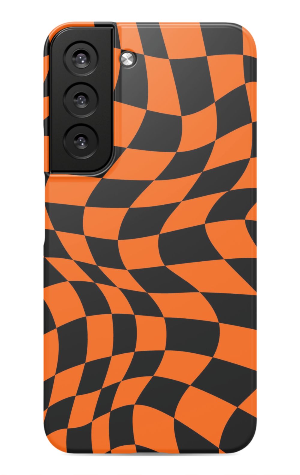 Orange Black Checkered Phone Case - B7Cases