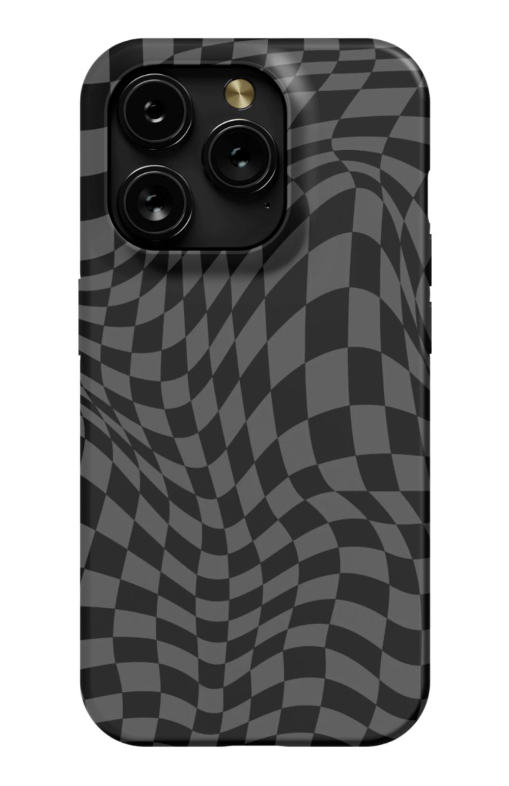 Gray Distorted Checkered Phone Case - B7Cases