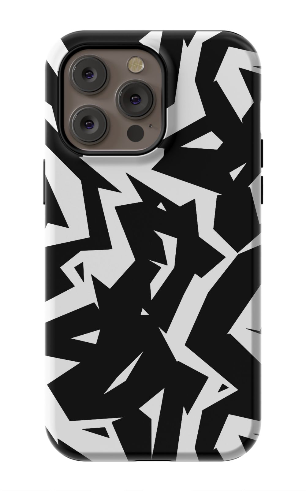 Black White Fragments Phone Case - B7Cases
