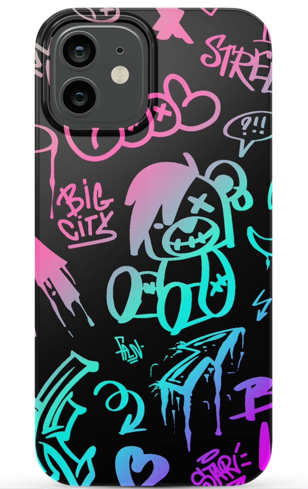Neon Stickers Graffiti Phone Case - B7Cases