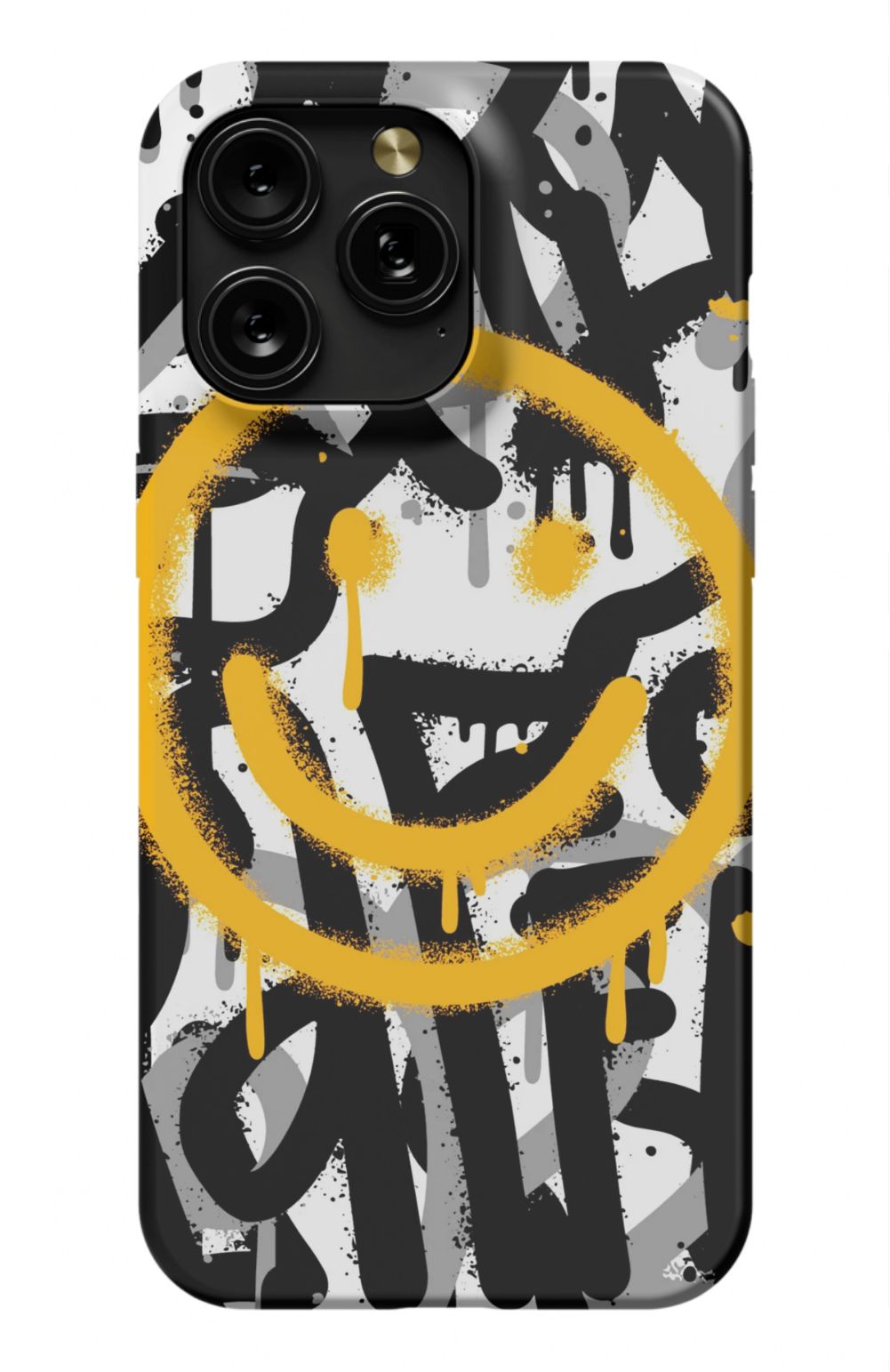 Sprayed Smiley Graffiti Phone Case - B7Cases