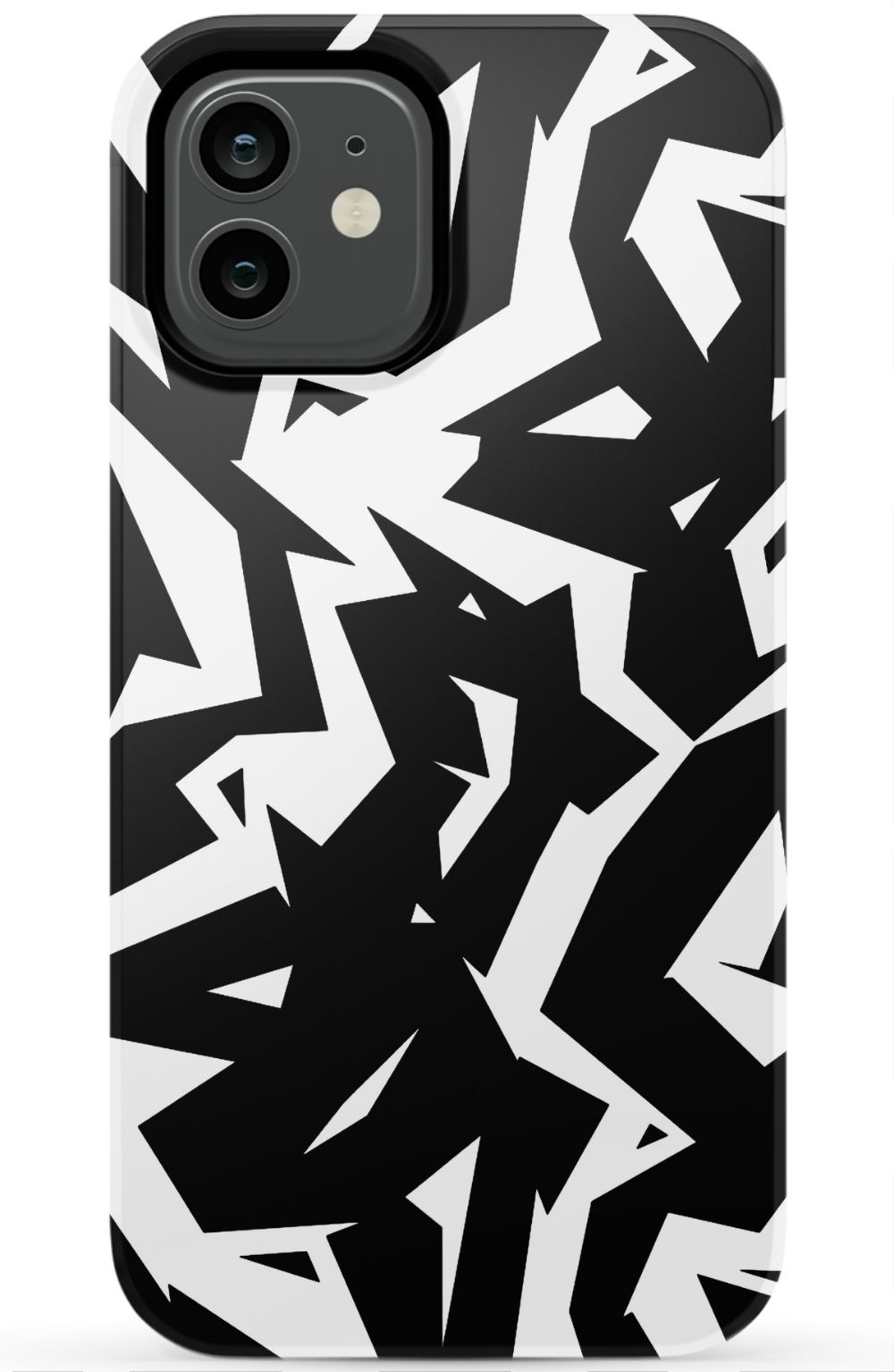 Black White Fragments Phone Case - B7Cases