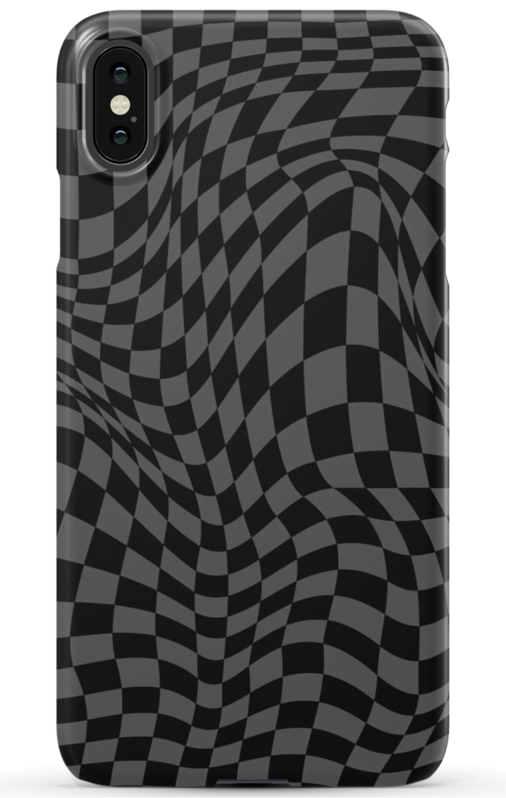 Gray Distorted Checkered Phone Case - B7Cases