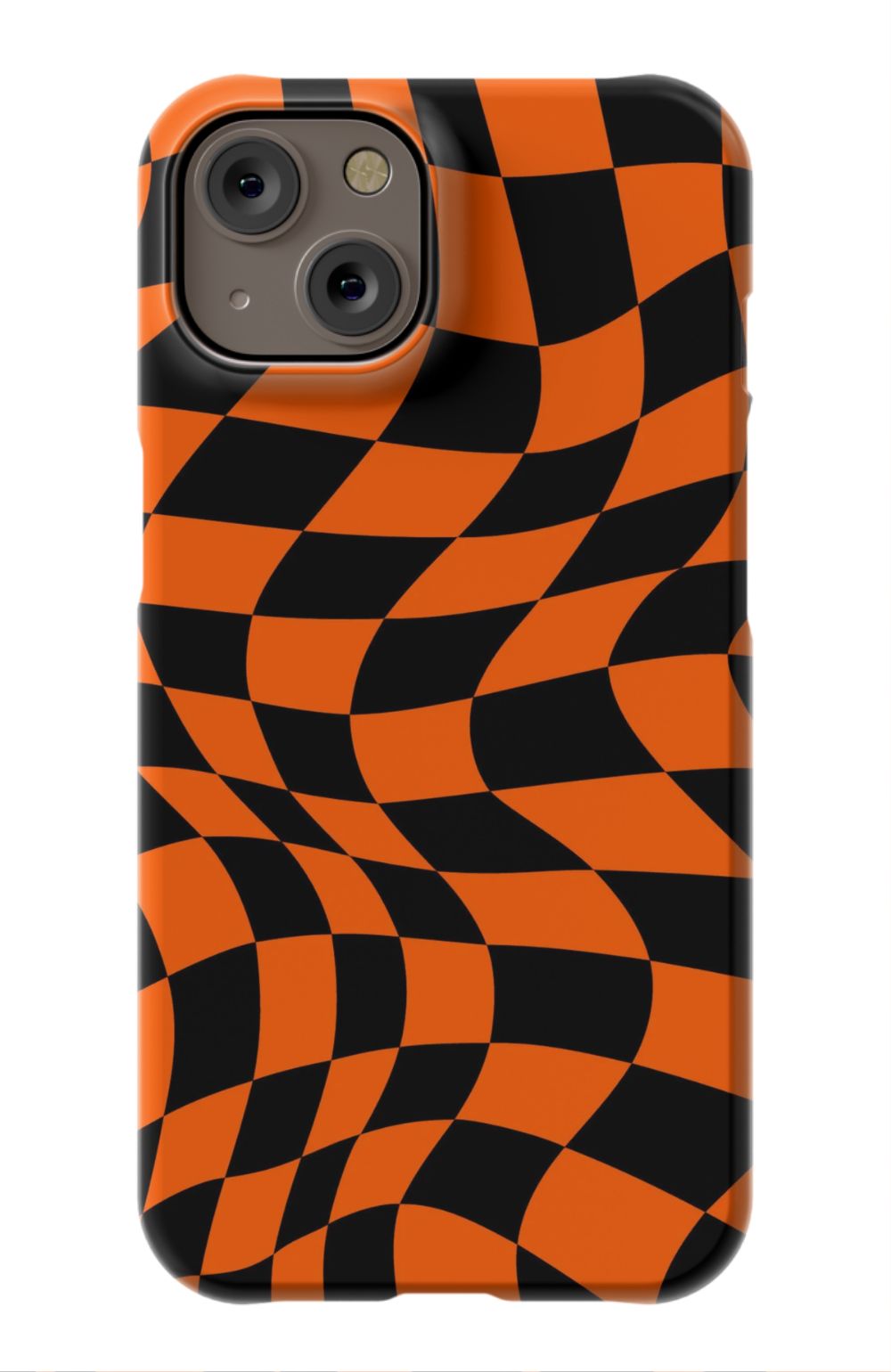 Orange Black Checkered Phone Case - B7Cases