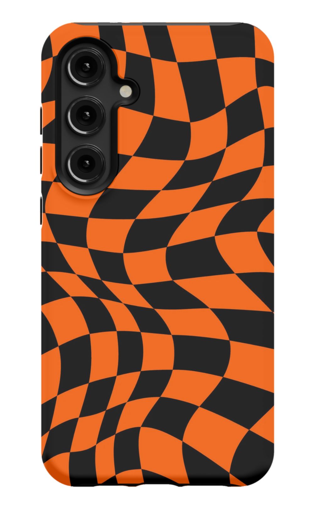 Orange Black Checkered Phone Case - B7Cases