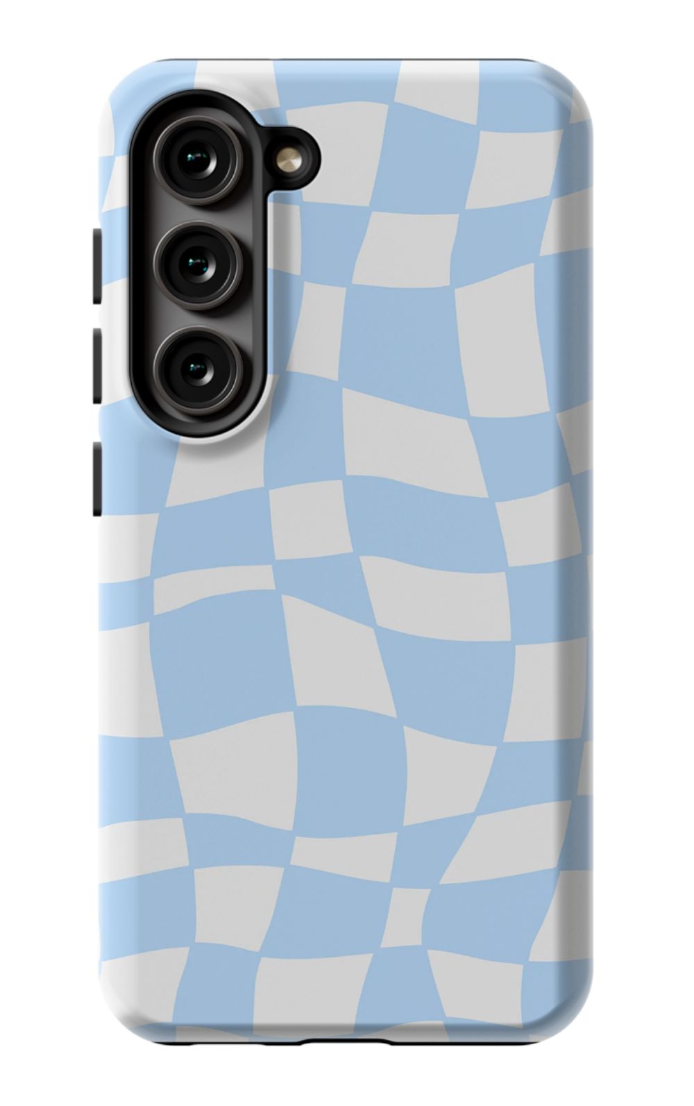 Light Blue Checkered Phone Case - B7Cases