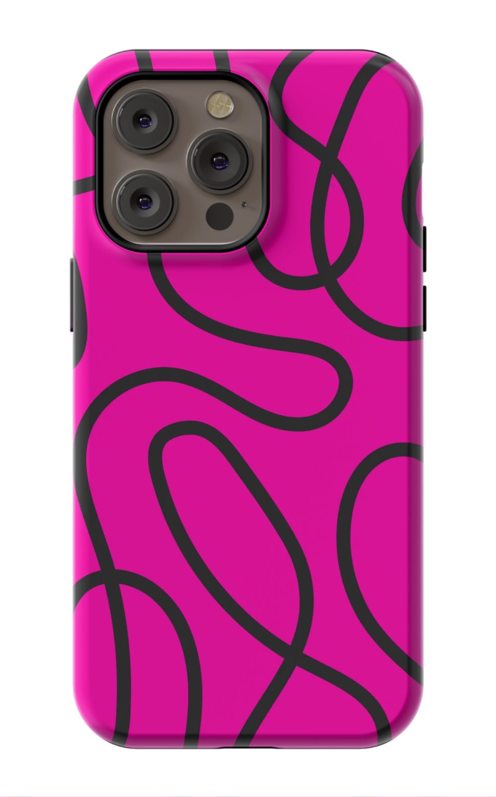 Pink Abstract Squiggles Phone Case - B7Cases