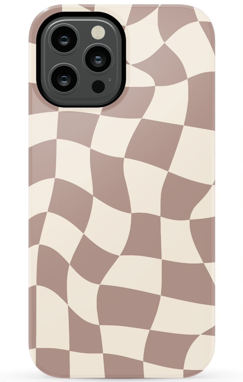 Light Brown Checkered Phone Case - B7Cases