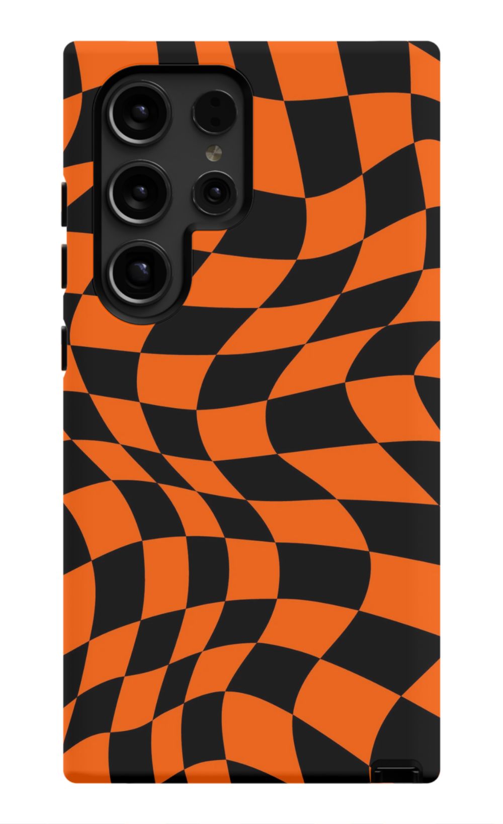 Orange Black Checkered Phone Case - B7Cases