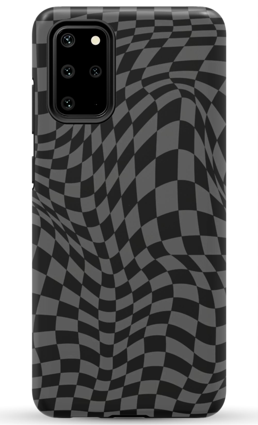 Gray Distorted Checkered Phone Case - B7Cases
