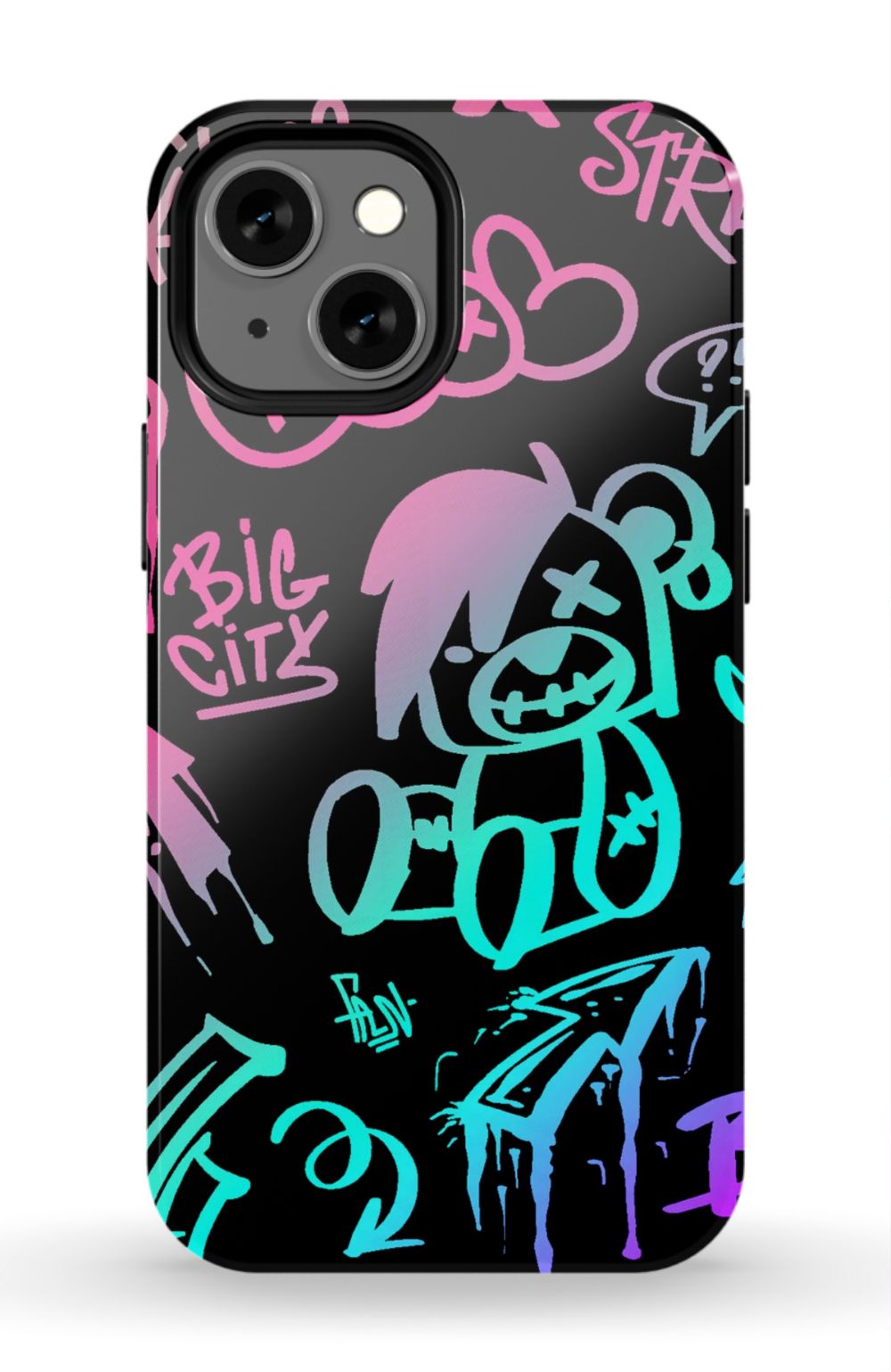 Neon Stickers Graffiti Phone Case - B7Cases