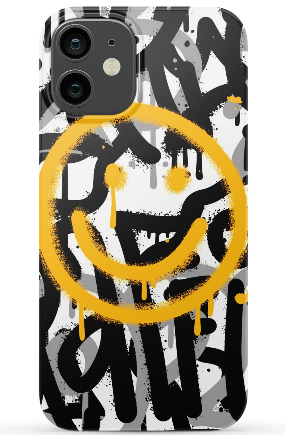 Sprayed Smiley Graffiti Phone Case - B7Cases