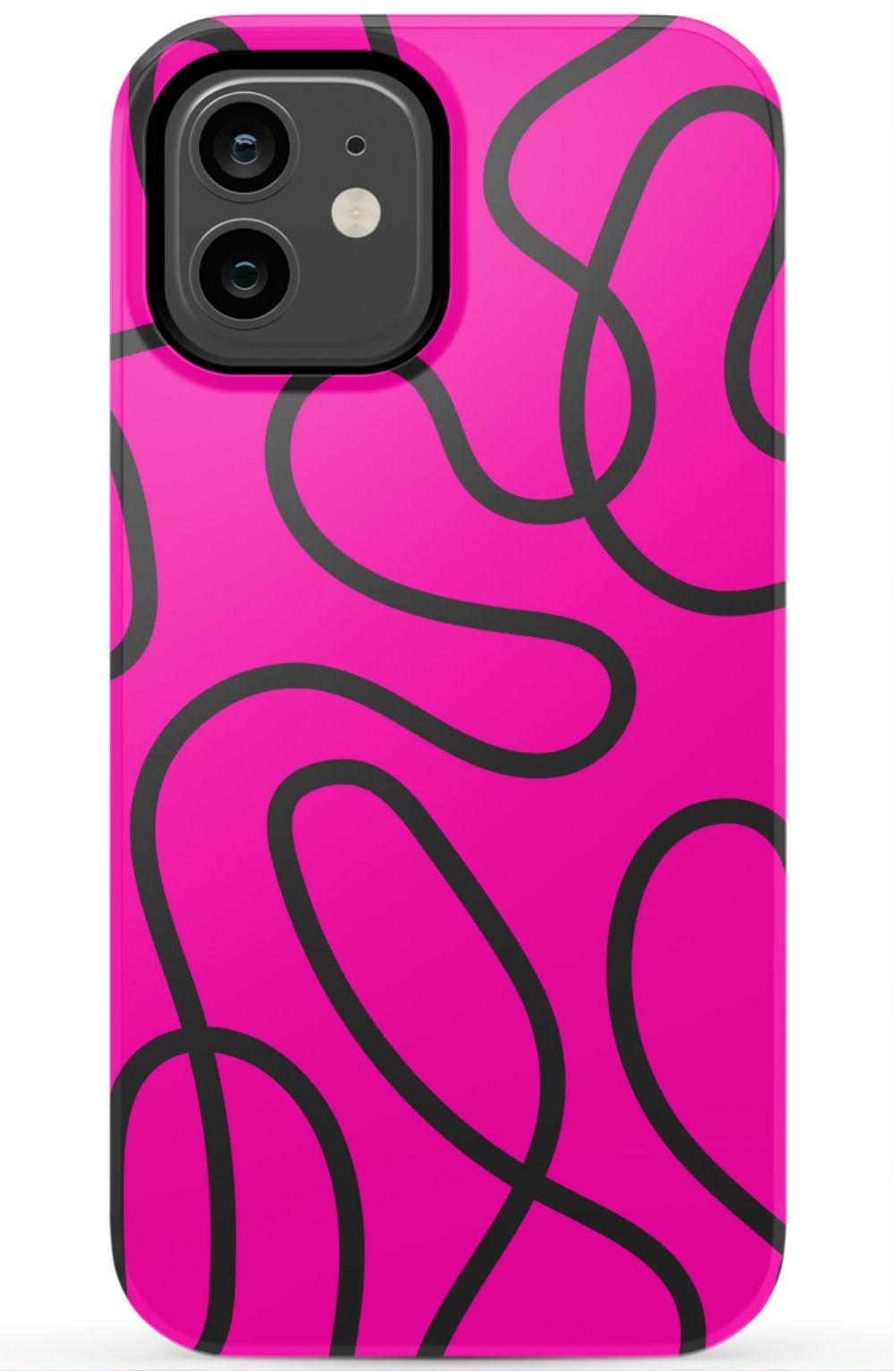 Pink Abstract Squiggles Phone Case - B7Cases