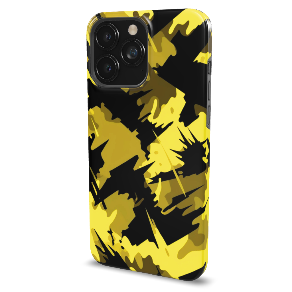 Yellow Blazing Camo Phone Case - B7Cases
