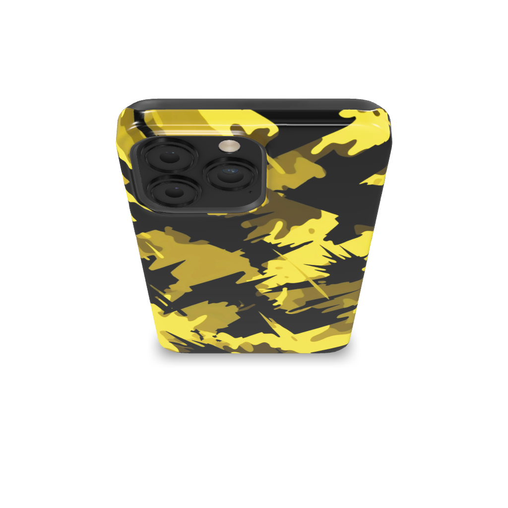 Yellow Blazing Camo Phone Case - B7Cases