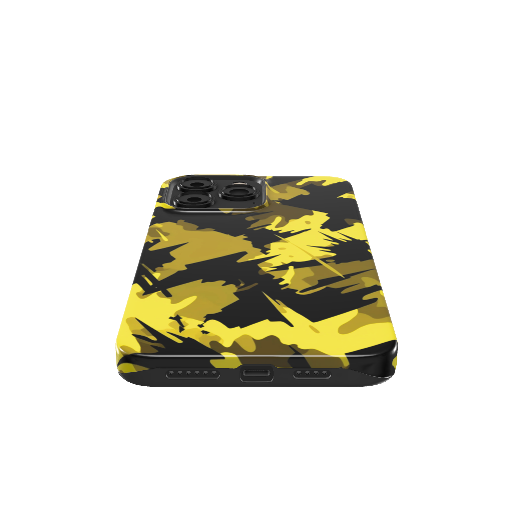 Yellow Blazing Camo Phone Case - B7Cases
