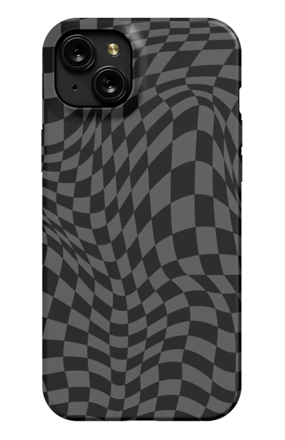Gray Distorted Checkered Phone Case - B7Cases