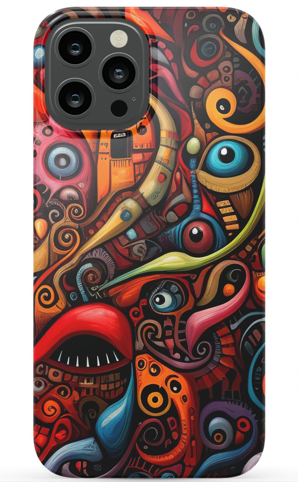Psychedelic Eyes Graffiti Phone Case - B7Cases