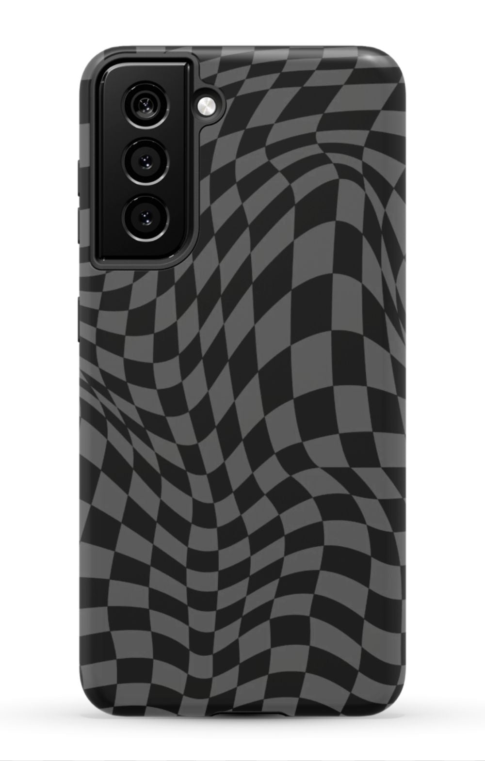 Gray Distorted Checkered Phone Case - B7Cases
