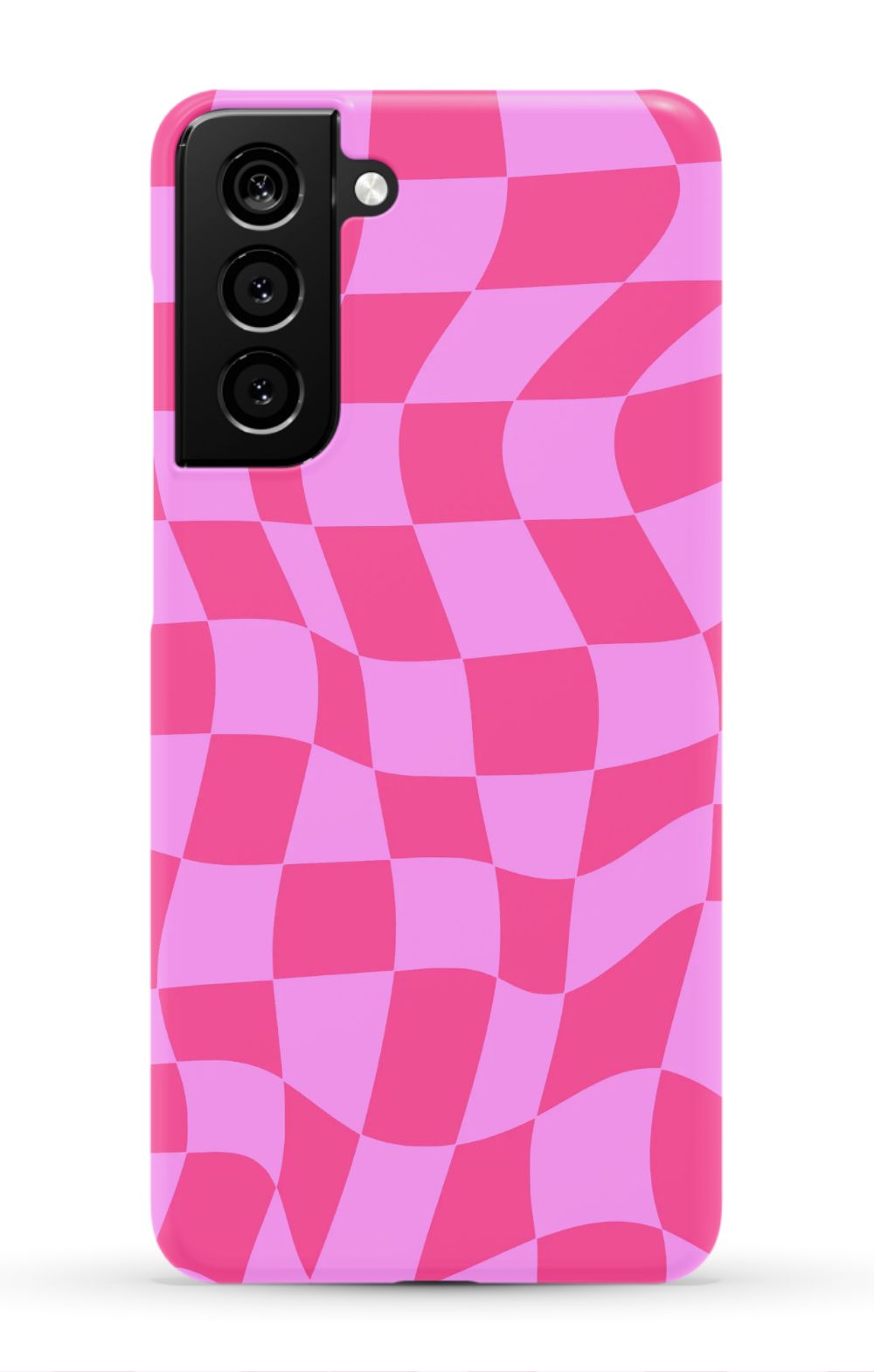 Pink Distorted Checkered Phone Case - B7Cases
