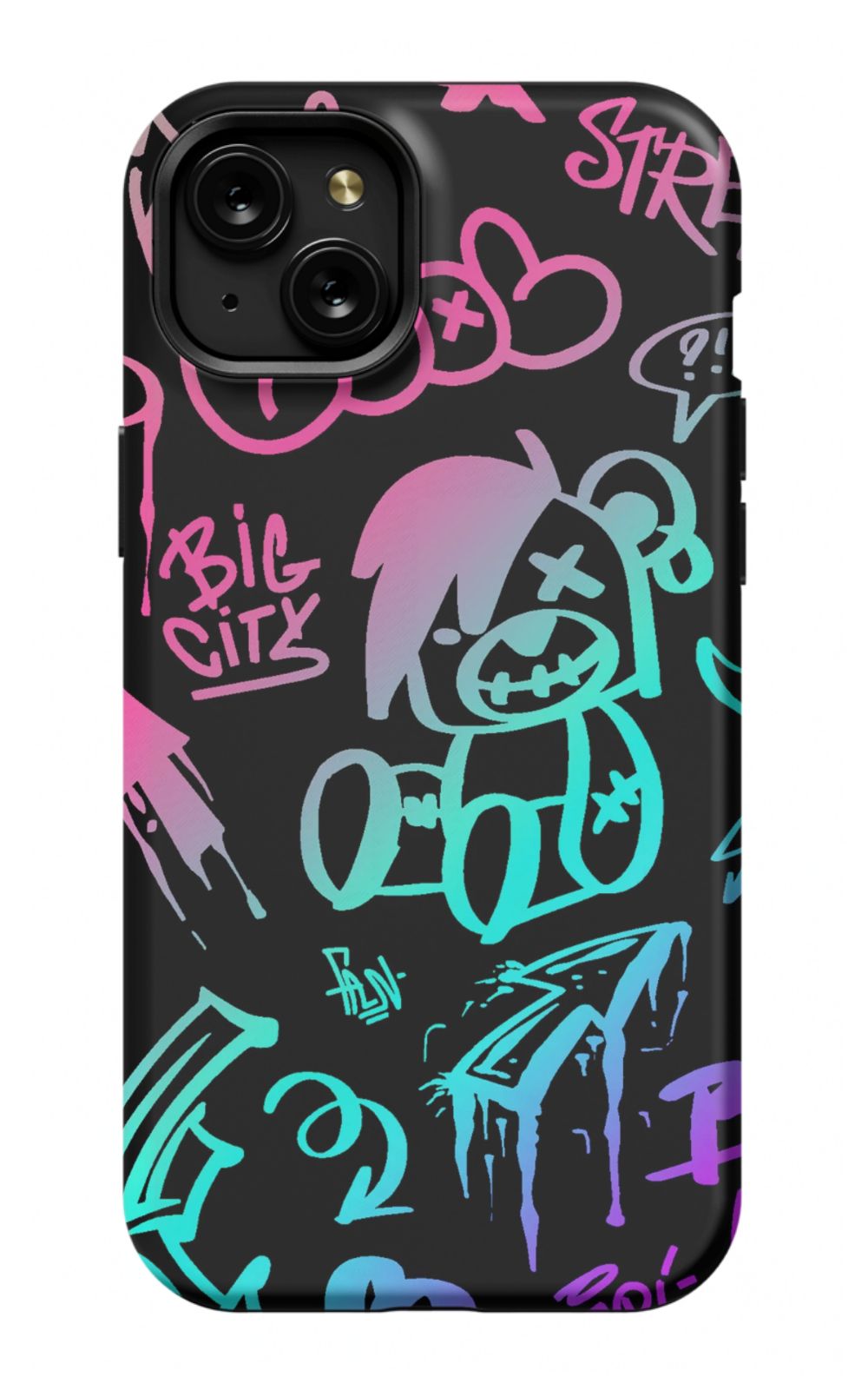 Neon Stickers Graffiti Phone Case - B7Cases