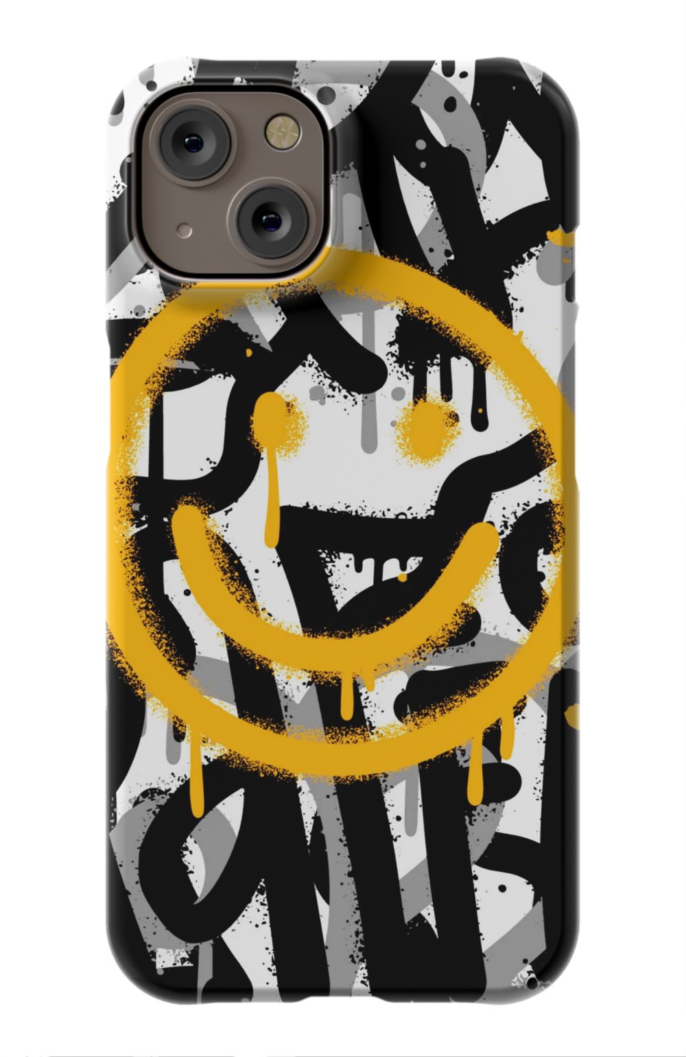 Sprayed Smiley Graffiti Phone Case - B7Cases