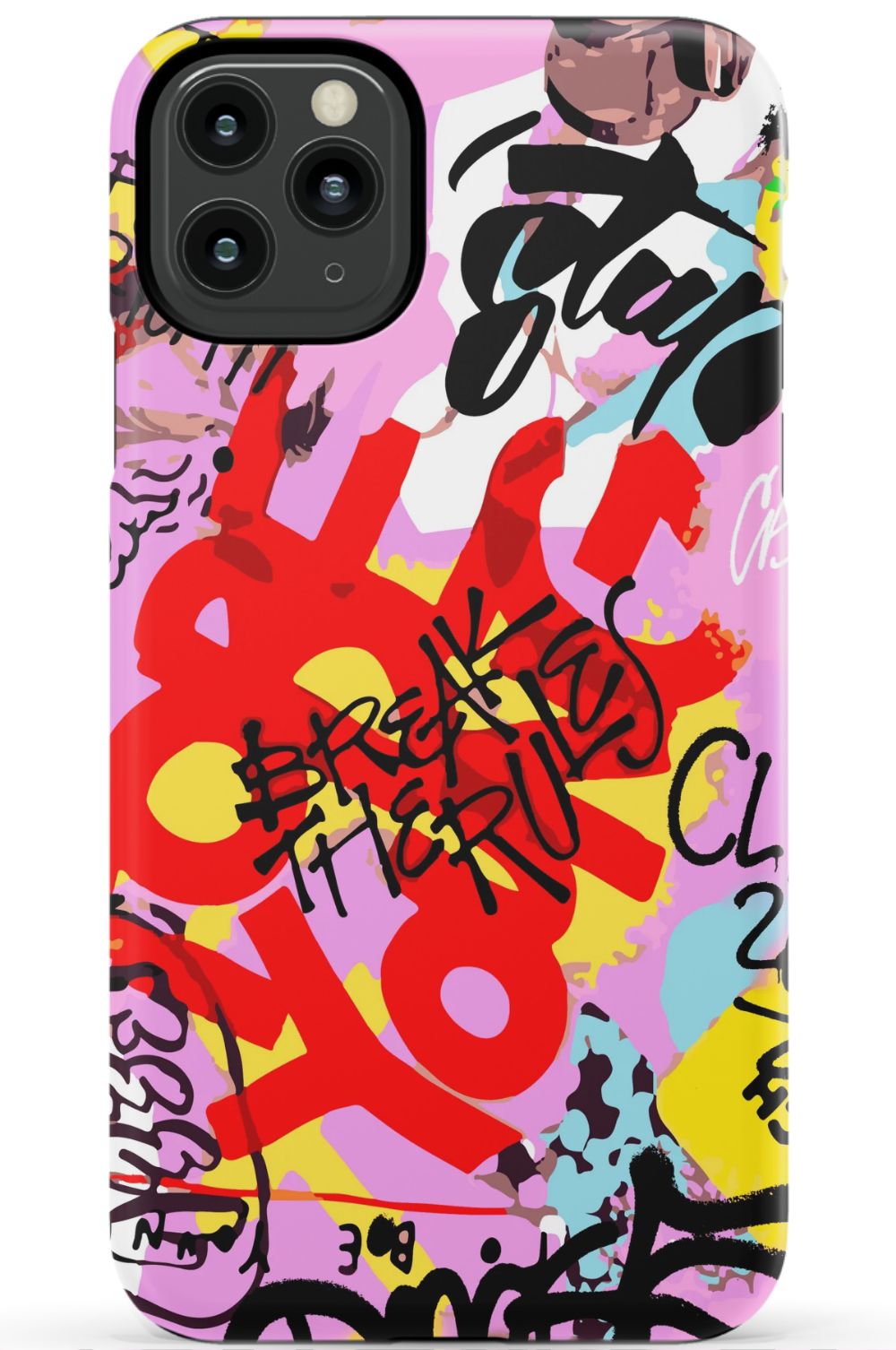 Break The Rules Graffiti Phone Case - B7Cases