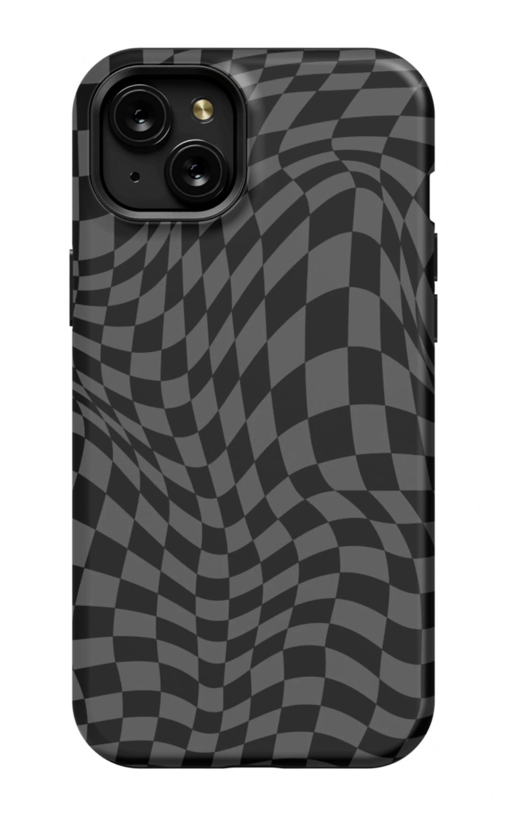 Gray Distorted Checkered Phone Case - B7Cases