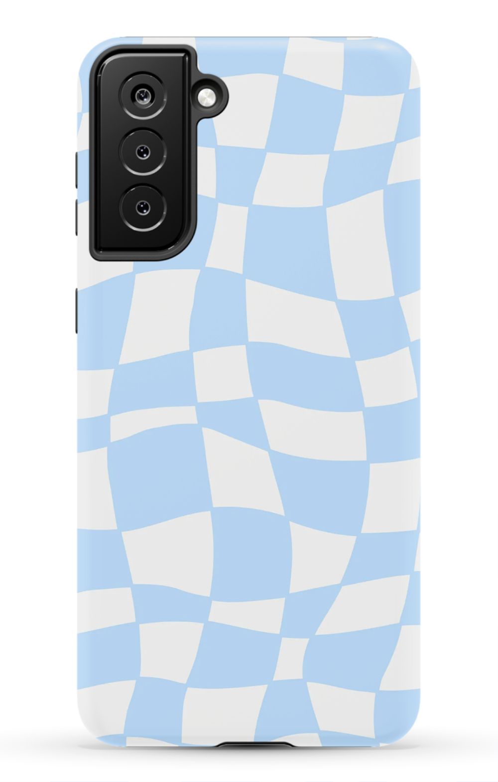 Light Blue Checkered Phone Case - B7Cases