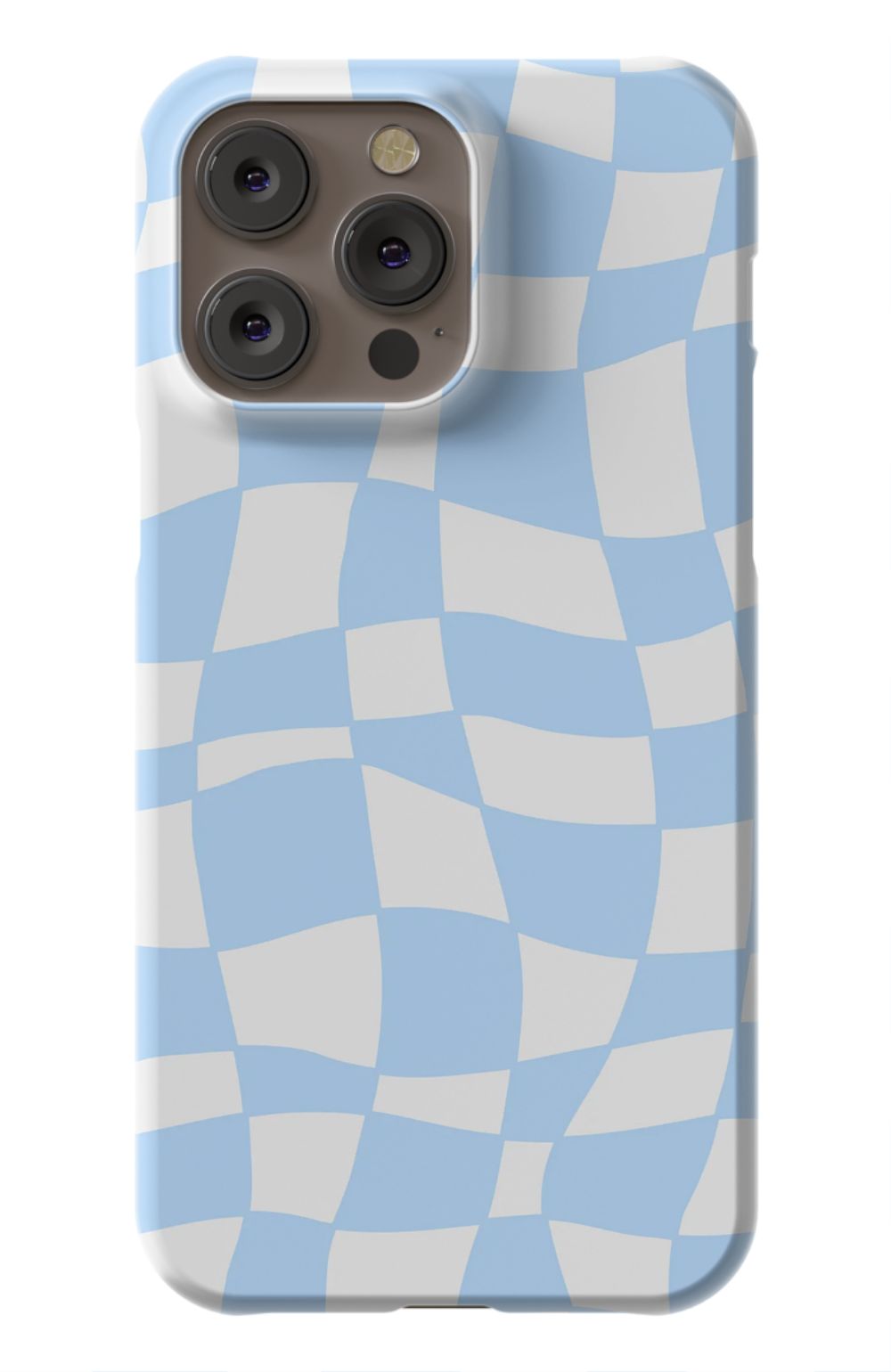 Light Blue Checkered Phone Case - B7Cases