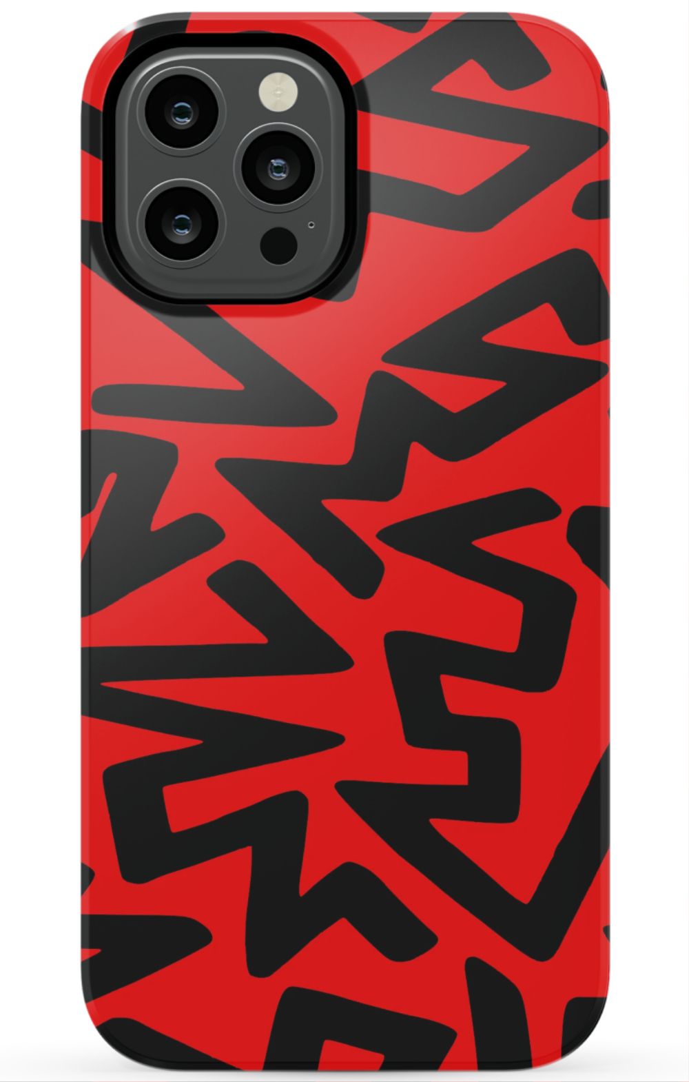 Red Abstract Shapes Phone Case - B7Cases
