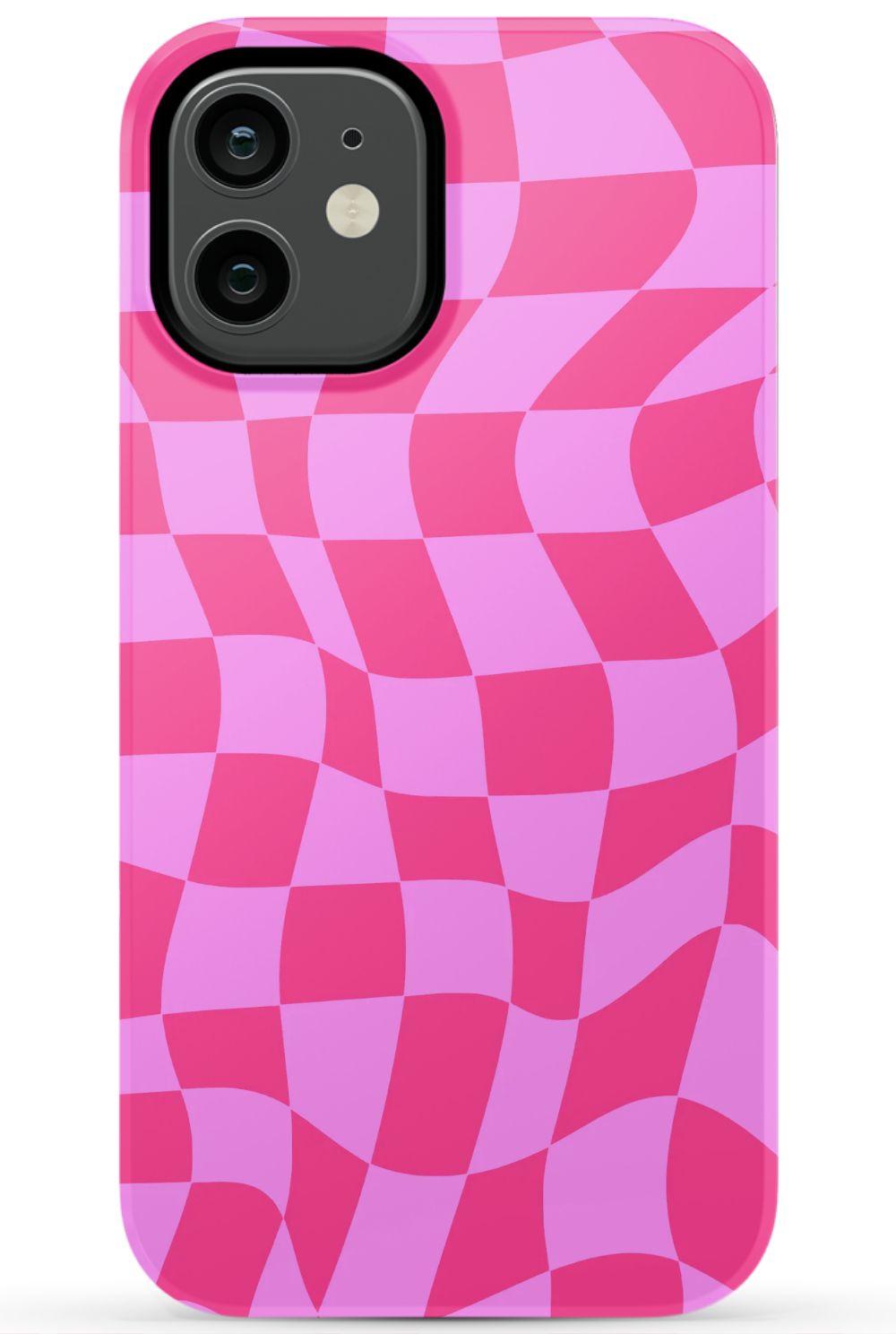 Pink Distorted Checkered Phone Case - B7Cases