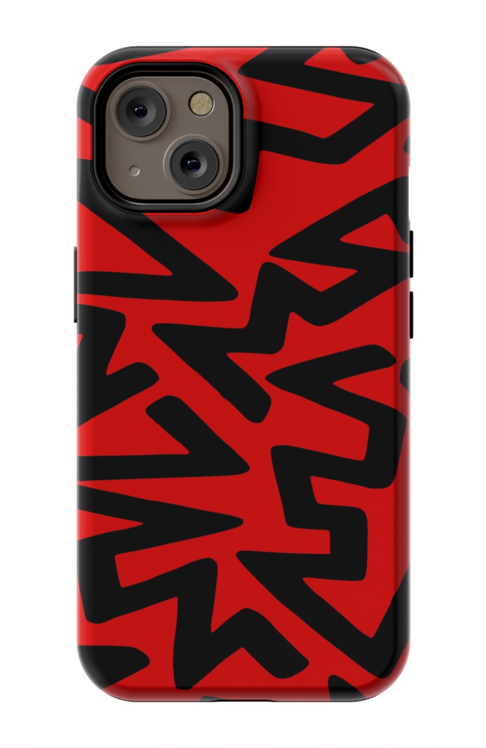 Red Abstract Shapes Phone Case - B7Cases