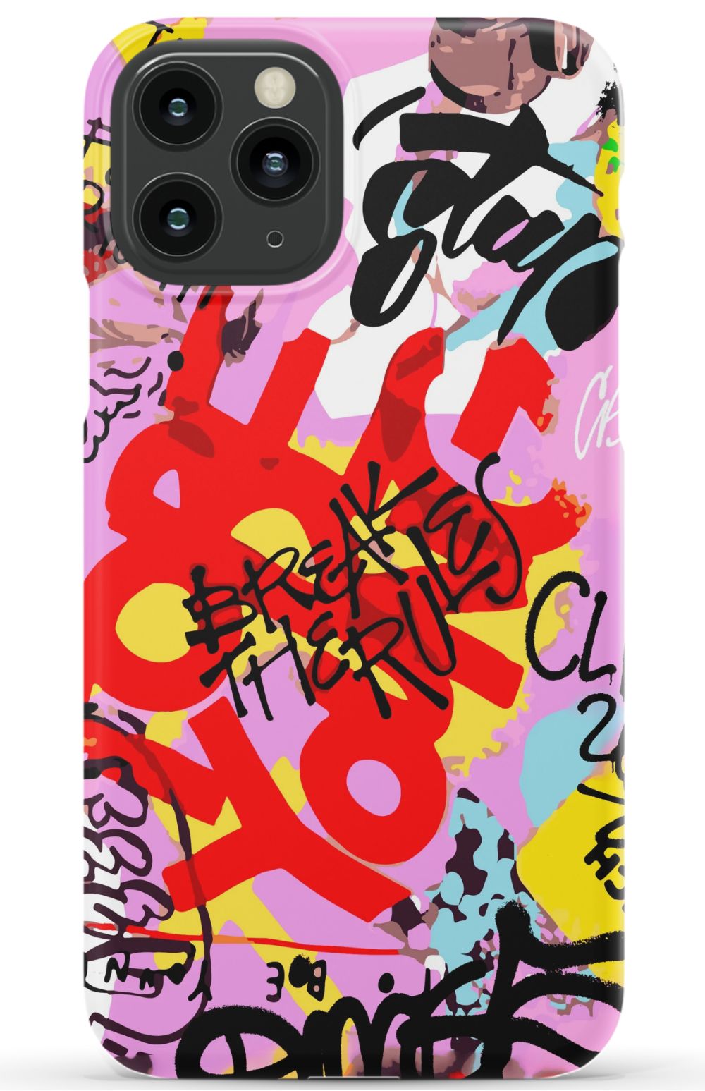 Break The Rules Graffiti Phone Case - B7Cases