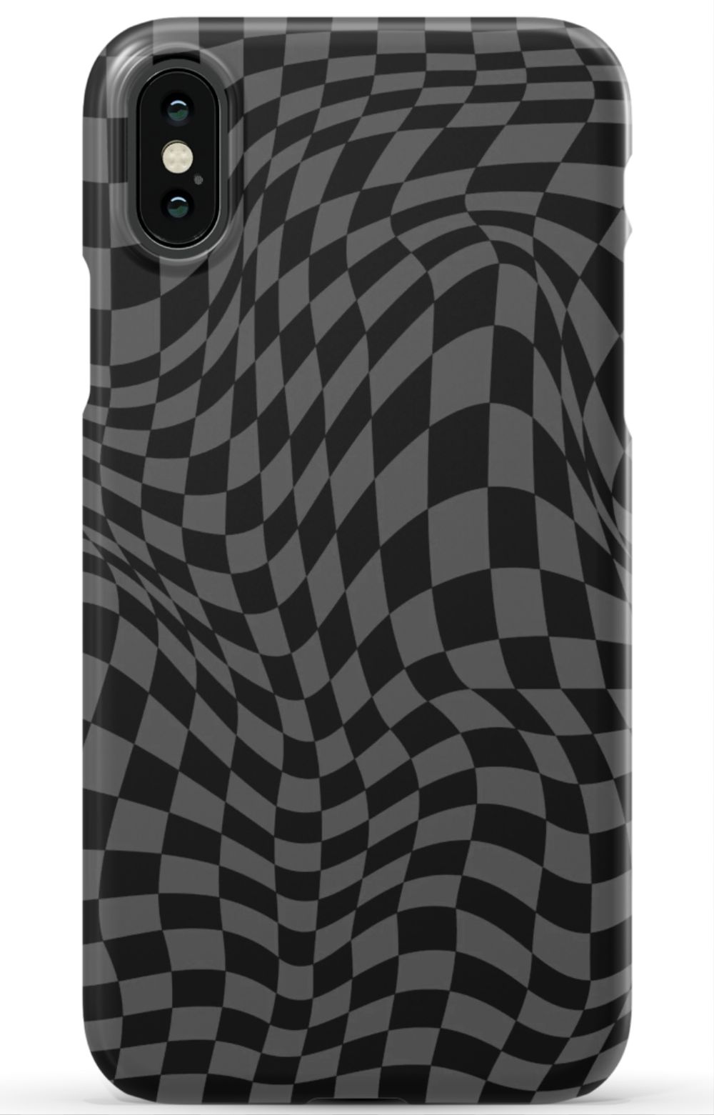 Gray Distorted Checkered Phone Case - B7Cases