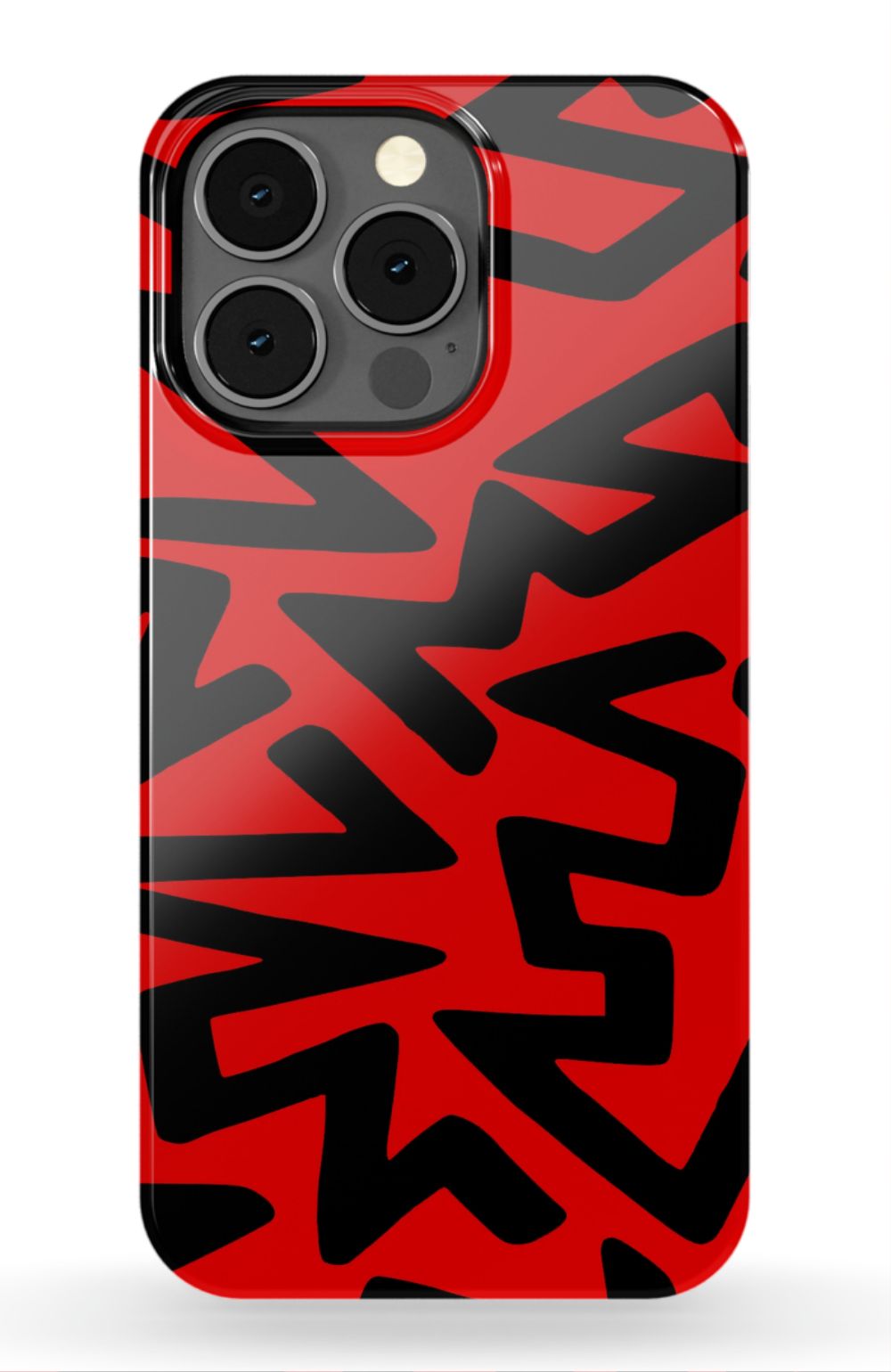 Red Abstract Shapes Phone Case - B7Cases