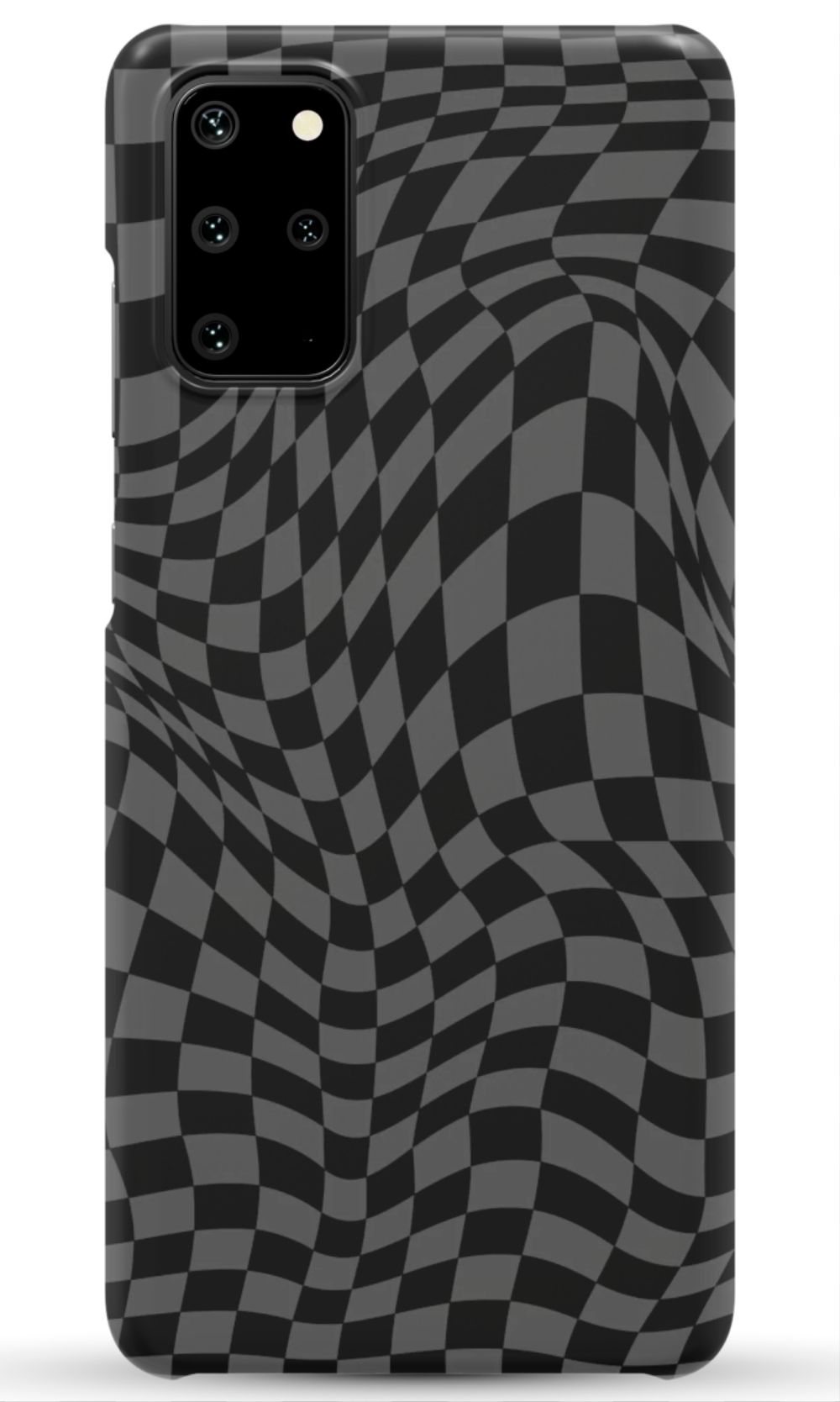 Gray Distorted Checkered Phone Case - B7Cases