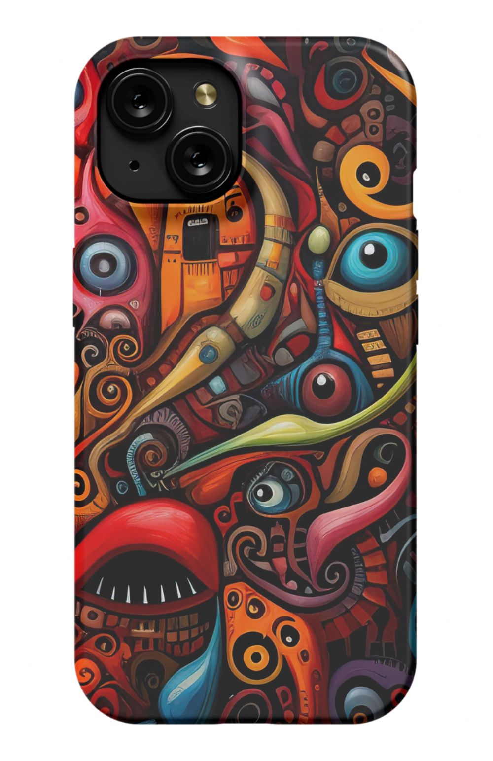 Psychedelic Eyes Graffiti Phone Case - B7Cases