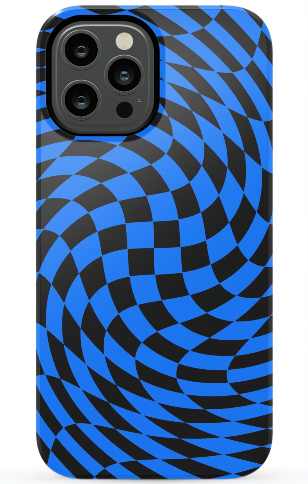 Twisted Blue Checkered Phone Case - B7Cases