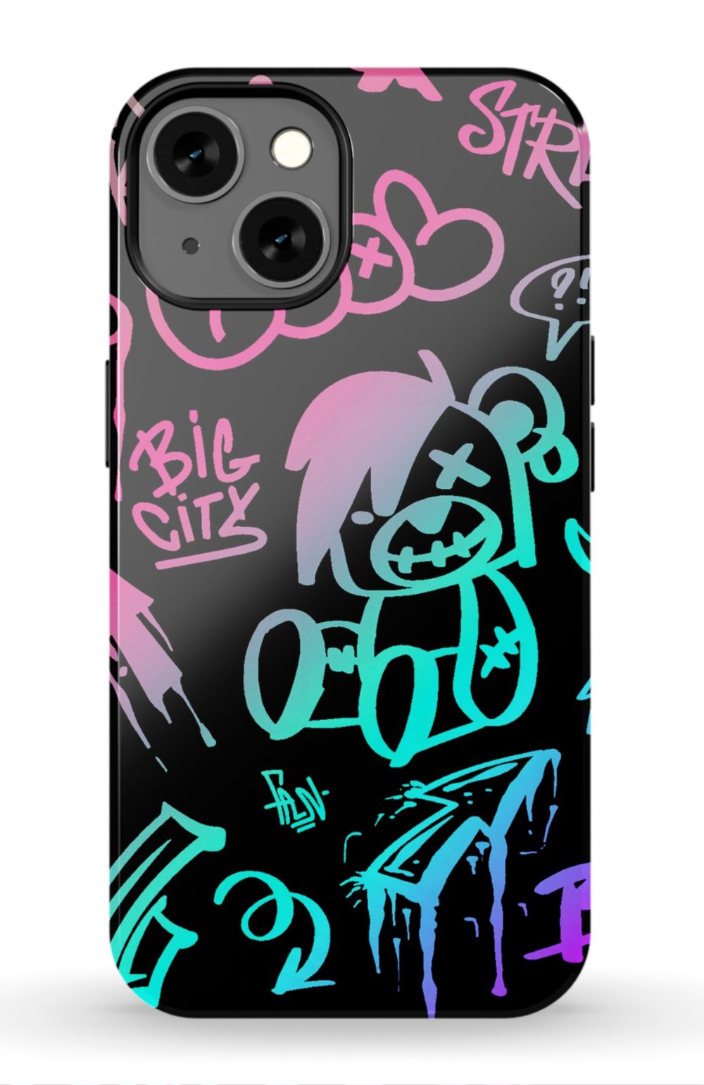 Neon Stickers Graffiti Phone Case - B7Cases