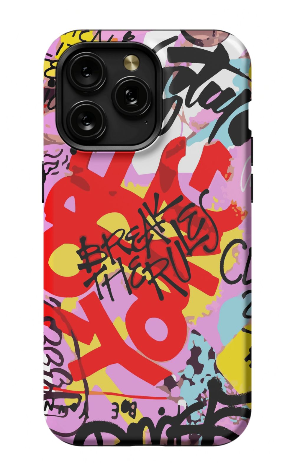 Break The Rules Graffiti Phone Case - B7Cases