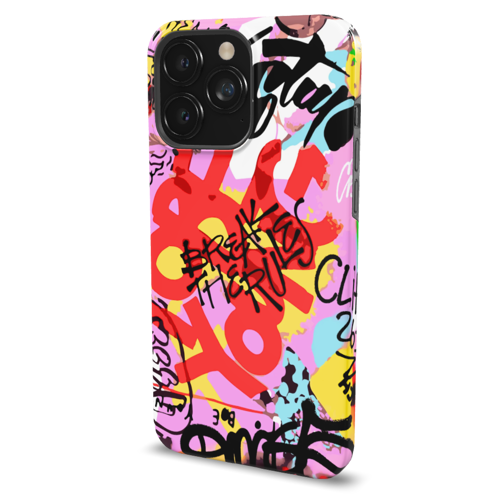 Break The Rules Graffiti Phone Case - B7Cases
