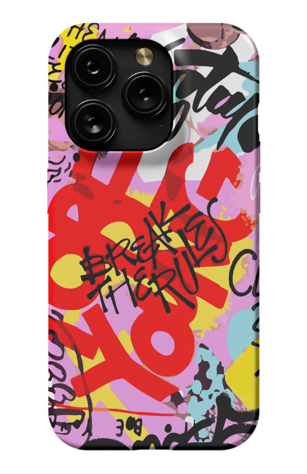 Break The Rules Graffiti Phone Case - B7Cases