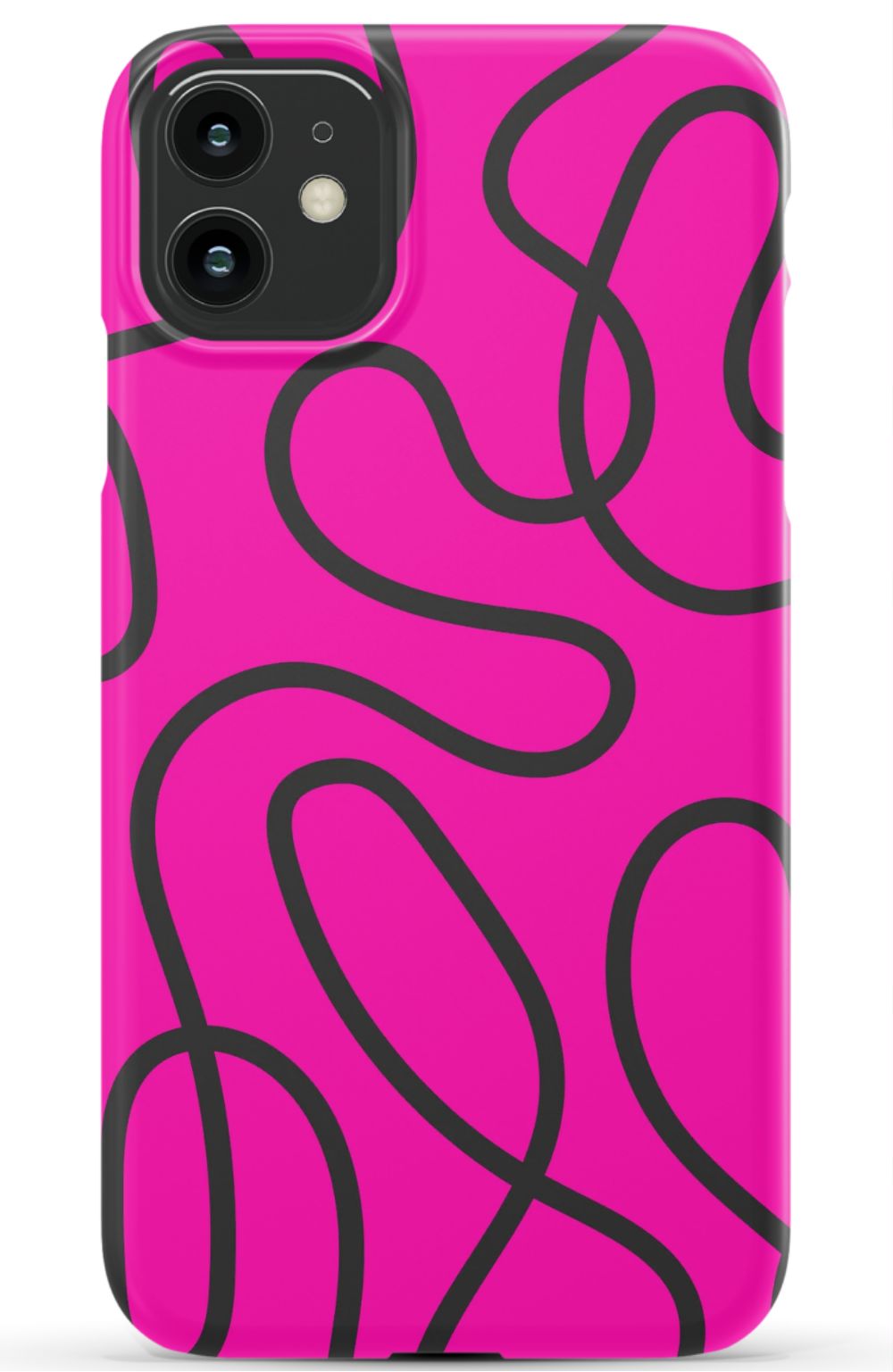 Pink Abstract Squiggles Phone Case - B7Cases